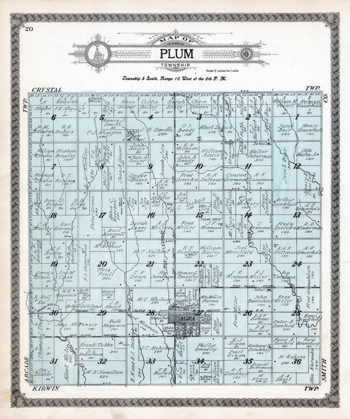 无人,竖图,地图,历史,古董,阿格拉,堪萨斯,彩图,地图学
