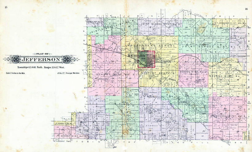 无人,横图,地图,历史,古董,密苏里,团结,彩图,地图学