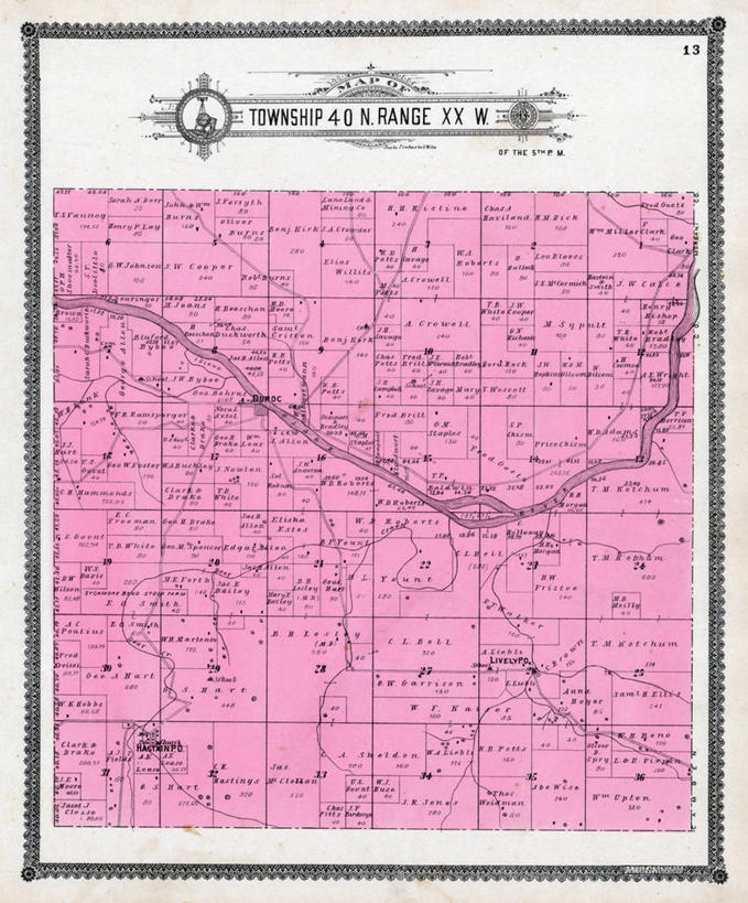 无人,竖图,地图,历史,活力,古董,密苏里,彩图,地图学