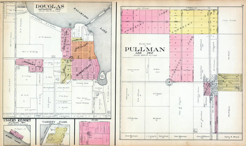 无人,横图,旅游,度假,地图,美国,城镇,历史,娱乐,享受,休闲,放松,古董,北美,北美洲,美洲,北亚美利加洲,亚美利加洲,密歇根,密歇根州,貂熊州,狼獾之州,狼獾州,普尔曼,彩图,美利坚合众国,地图学