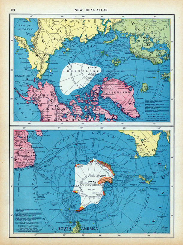 无人,竖图,南极,地图,历史,古董,彩图,地图学,北极点