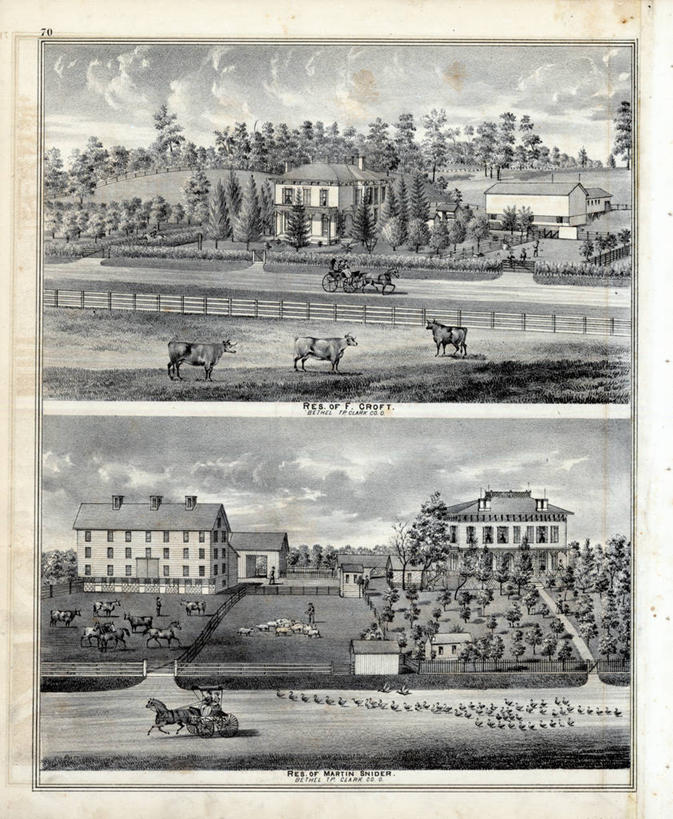 农场,竖图,插画,室外,数码,科技,美景,路,阴影,网络,房屋,景观,田地,高光,几何,计算机图形,合成,图画,历史,画,棚,自然,动物,景色,牲畜,古董,电脑合成图,数码合成图,合成图,自然风光,漫画,俄亥俄州,写实,具体,具象,农舍,克拉克县,彩图