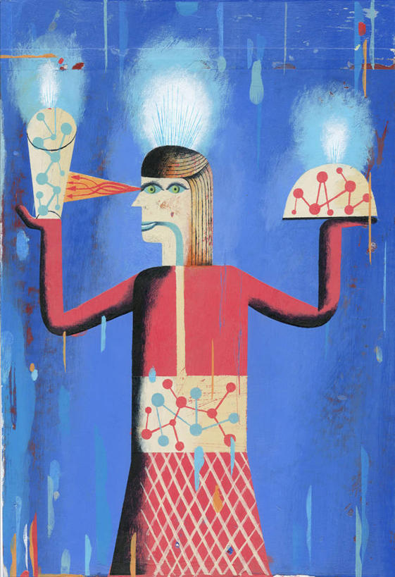 成年人,一个人,站,举,吃,微笑,竖图,插画,快乐,信心,数码,分子,科技,仅一个女性,阴影,蓝色背景,艺术,科学,网络,高光,几何,计算机图形,合成,图画,拿着,饮食,画,托,决定,诱惑,观看,电脑合成图,数码合成图,合成图,关爱,文学,瘦身,肖像,选择,漫画,营养品,饥饿,健康食物,写实,具体,具象,想法,生物化学,女人,举起,举手,举着,向上举,向上伸,向上托,半身,彩图,超现实主义,饿,流派,艺术流派