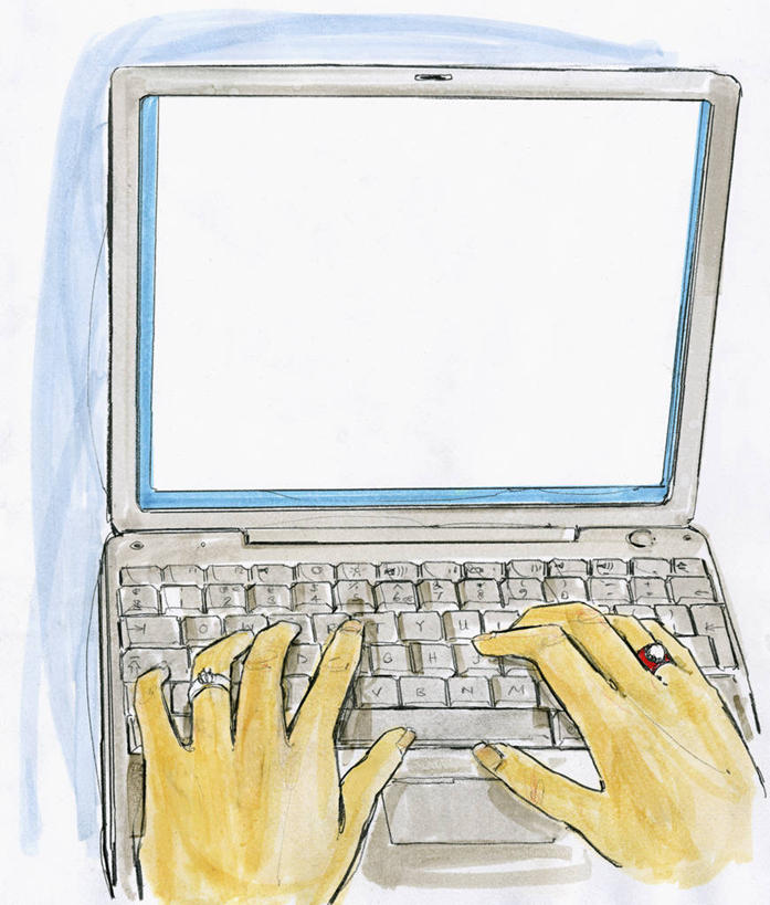 西方人,成年人,手,一个人,竖图,俯视,插画,留白,通讯,笔记本电脑,互联网,技术,数码,科技,欧洲,欧洲人,仅一个年轻女性,仅一个女性,仅一个人,敲打,阴影,网络,高光,几何,计算机图形,联系,合成,图画,输入,画,一个,打字,职业,单个,点击,敲击,部分,电脑合成图,数码合成图,便利,专心,合成图,漫画,写实,具体,具象,无线电技术,按键,年轻女性,女人,女性,白种人,年轻人,彩图,高角度拍摄,电话会议