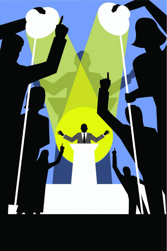 成年人,中年人,脸,头,脸颊,站,举,竖图,插画,正面,仰视,数码,科技,阴影,网络,光,高光,几何,计算机图形,合成,图画,肩膀,画,托,压力,明星,报告,聚光灯,照亮,电脑合成图,数码合成图,合成图,指挥台,剪影,群众,漫画,采访,写实,具体,具象,责任,紧迫,记者招待会,男人,女人,中年男性,中年女性,头部,脸部,脸蛋,面部,新闻记者,举起,举手,举着,说话,向上举,向上伸,向上托,彩图,低角度拍摄,演说家,名声,传媒