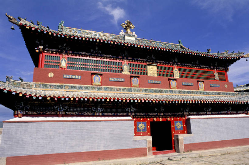 无人,横图,室外,白天,建筑,蒙古,地标建筑,摄影,修道院,彩图,旅行