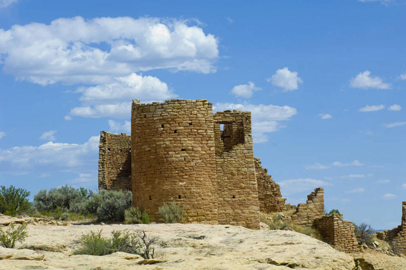 无人,横图,室外,白天,建筑,美国,塔,石墙,废墟,风景,地标建筑,摄影,犹他,古代文明,彩图,旅行