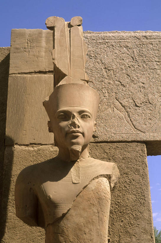 无人,竖图,室外,白天,埃及,雕像,围墙,废墟,摄影,中东,卡尔纳克神殿,古埃及文明,古代文明,彩图,旅行,埃及卢克索