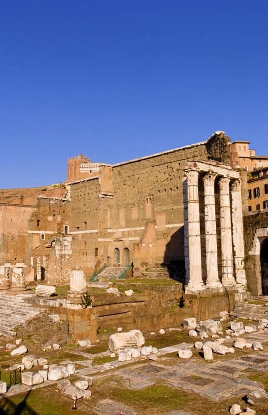 无人,竖图,室外,白天,建筑,意大利,柱子,首都,古罗马,废墟,摄影,意大利文化,古罗马广场,古代文明,彩图,旅行,毛石