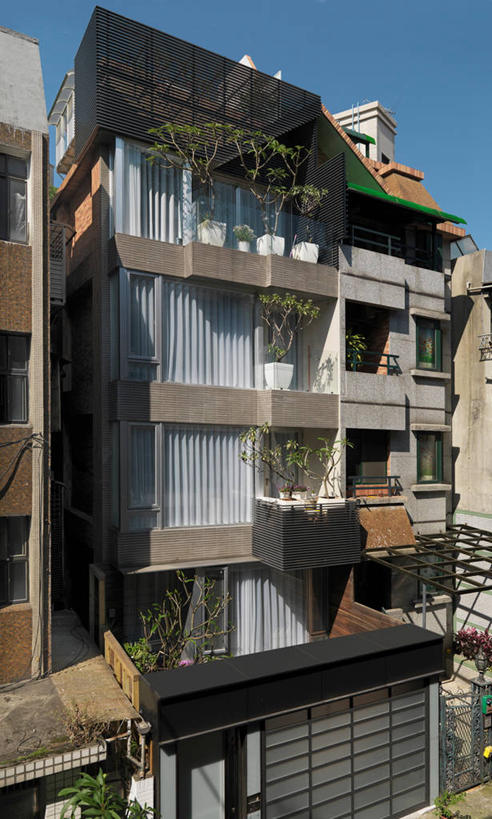 无人,家,竖图,全景,室外,白天,建筑,台湾,日光,亚洲,房屋,公寓,现代,建造,联排别墅,台北