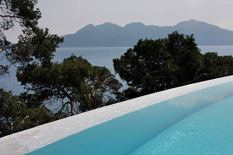 无人,游泳池,横图,室外,白天,水,日光,西班牙,欧洲,球袋,现代,当代