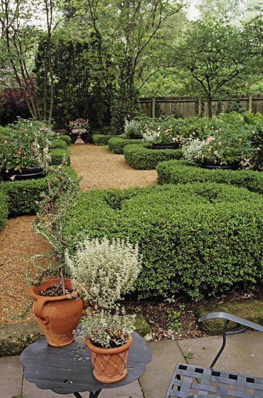 金属,篱笆,院子,花,树,绿色,鹅卵石,修指甲,沙砾,黄杨木,树篱,击剑,景观设计