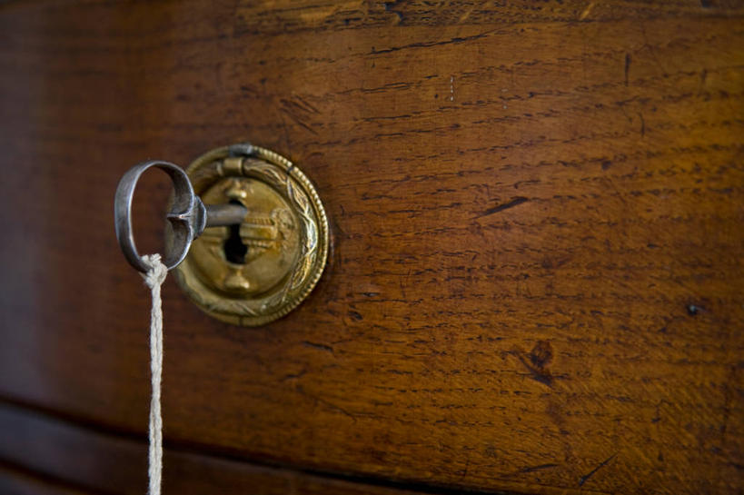 无人,横图,室内,家具,抽屉,美国,木制,梳妆台,锁,北美,加利福尼亚,好莱坞,万能钥匙