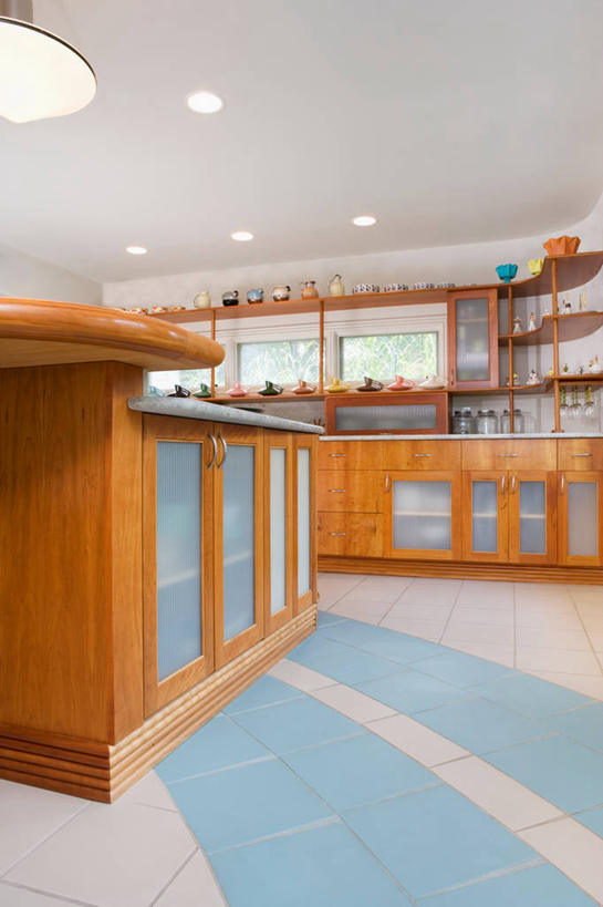 厨房,地板,形状,瓷砖,收集