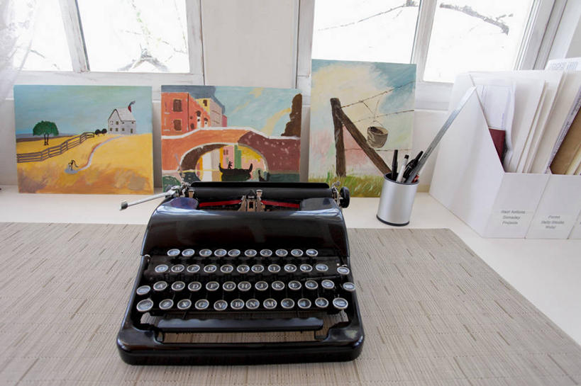 无人,家,横图,室内,白天,家具,建筑,日光,美国,书桌,建造,北美,打字机,新墨西哥,圣达菲