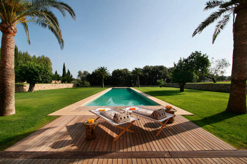 无人,游泳池,横图,室外,白天,水,日光,西班牙,欧洲,球袋,现代,当代