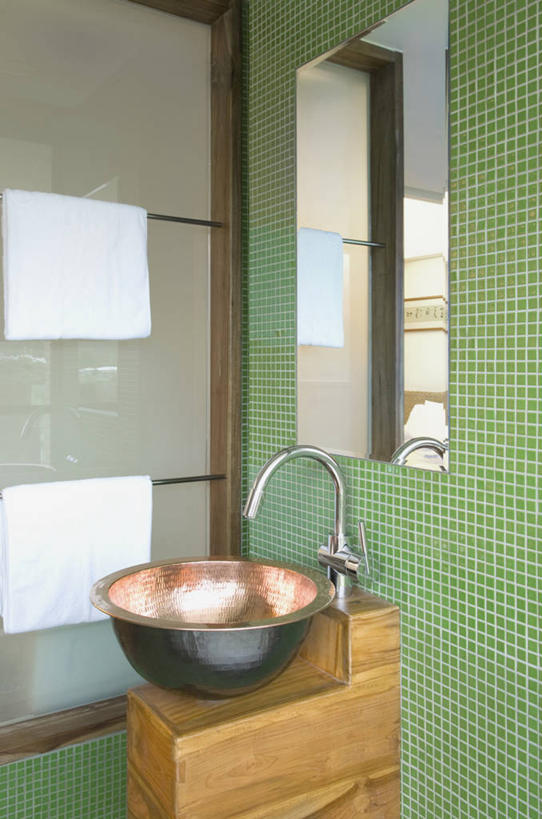 无人,家,竖图,室内,镜子,浴室,建筑,台湾,亚洲,绿色,建造,明亮,铜,化妆室,当代