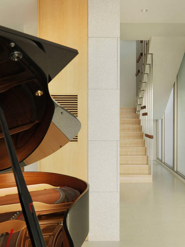 无人,家,竖图,室内,楼梯,建筑,台湾,亚洲,三角钢琴,现代,建造,台北,当代