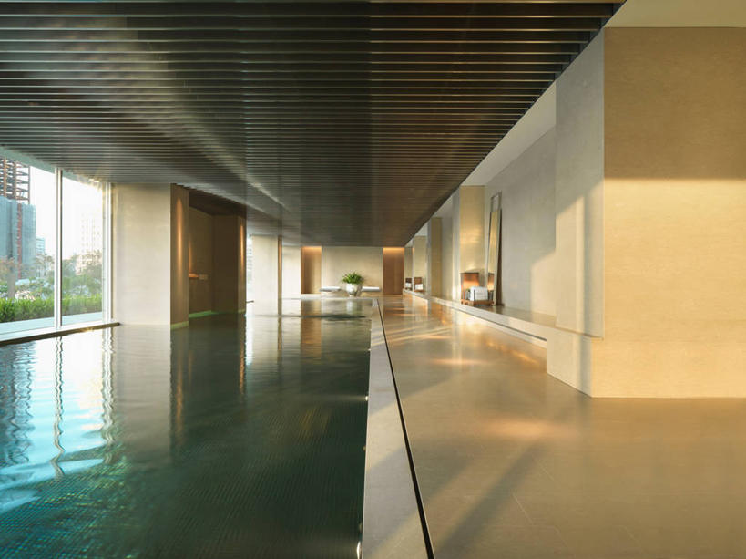 无人,游泳池,横图,室内,白天,水,建筑,台湾,日光,亚洲,球袋,公寓,建造,台中