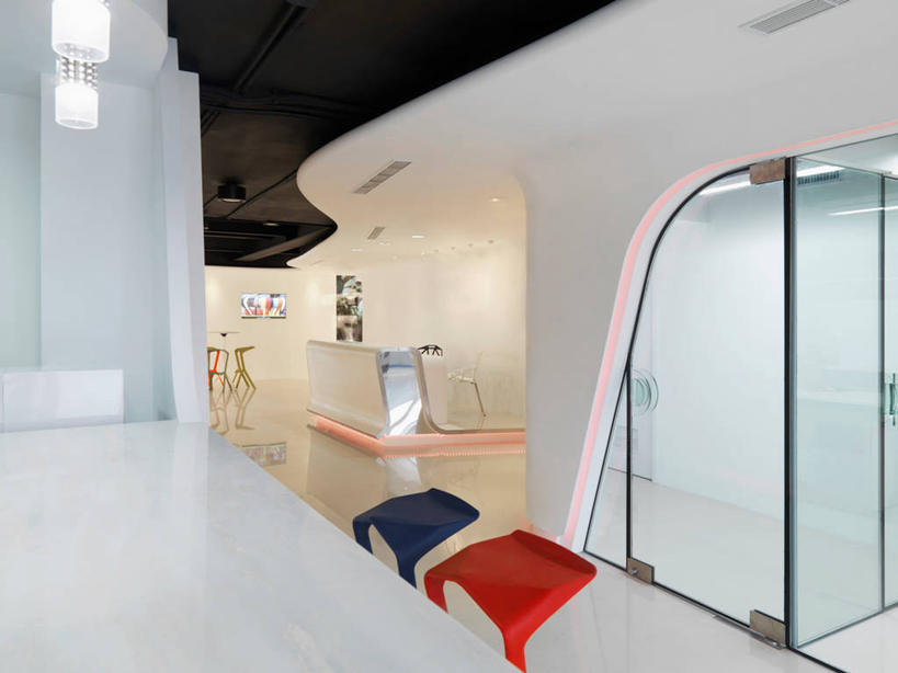 无人,横图,室内,家具,台湾,亚洲,干净,现代,大厅,书桌,白色,办公大楼,明亮,台北,当代