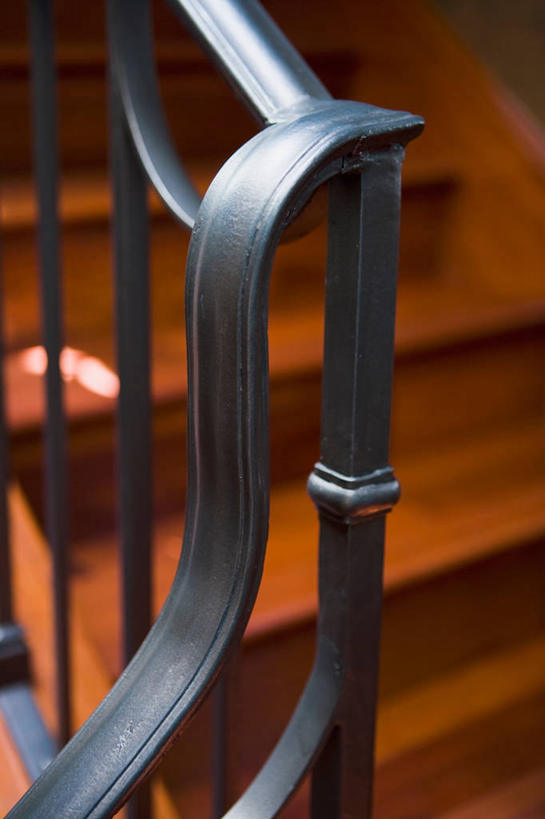 无人,栏杆,竖图,室内,特写,楼梯,建筑,美国,台阶,建造,北美,加利福尼亚,铁艺,当代