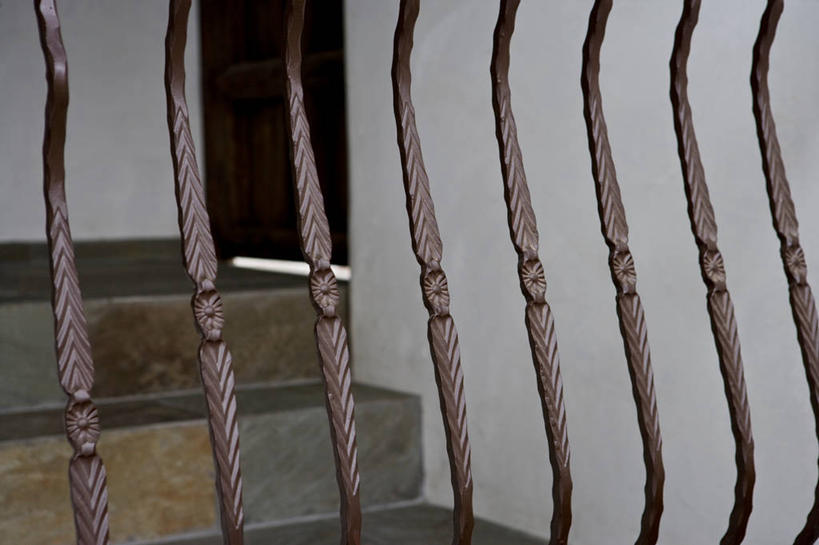 无人,栏杆,横图,室内,特写,建筑,美国,装饰,装饰物,建造,北美,加利福尼亚,铁艺,好莱坞,设计