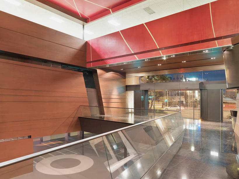 无人,横图,室内,建筑,台湾,亚洲,光,现代,大厅,红色,黄昏,建造,当代,门廊