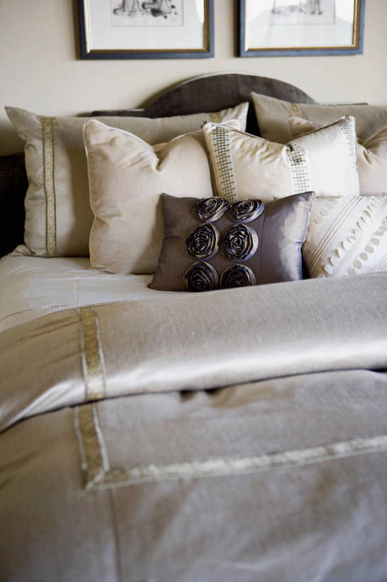 无人,家,竖图,室内,床,家具,卧室,建筑,美国,装饰,床上用品,装饰物,枕头,建造,北美,舒适,加利福尼亚,收集