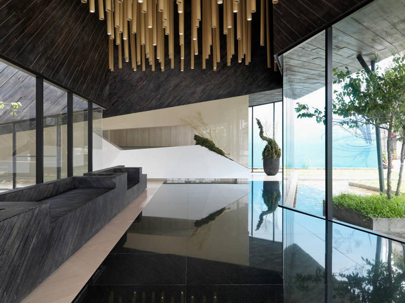 无人,横图,室内,白天,建筑,台湾,日光,亚洲,大理石,现代,大厅,建筑材料,钟乳石,台中,硬木