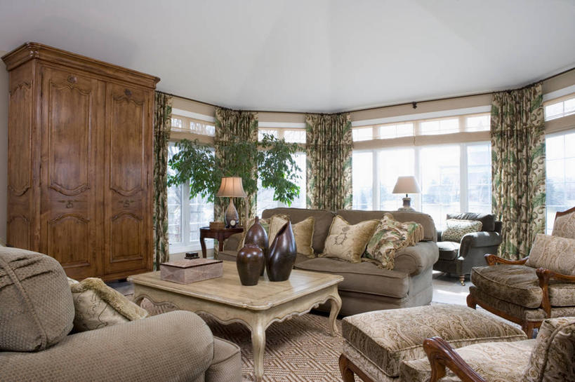 设计师,横图,重复,沙发,花纹,茶几,米色,起居室,卡其布