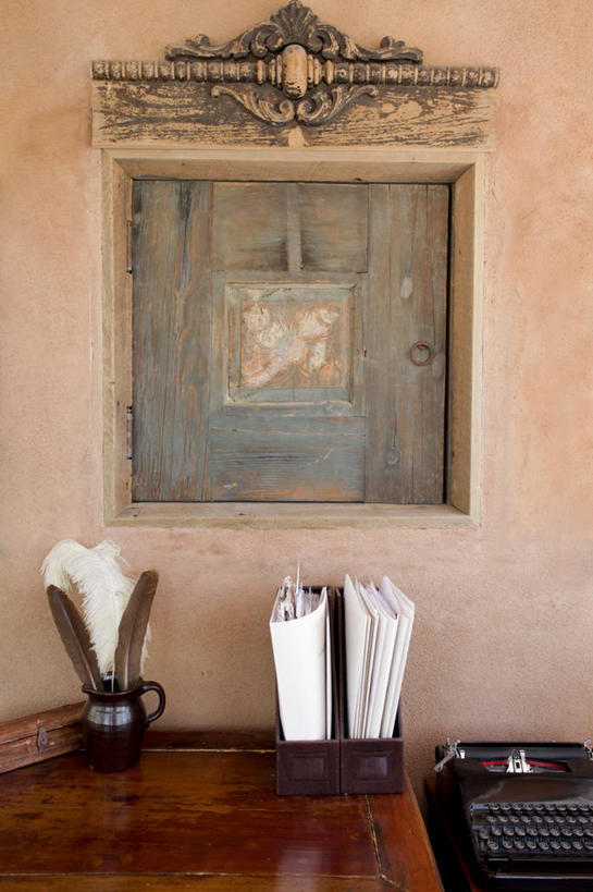 无人,家,竖图,室内,家具,建筑,美国,木制,书桌,建造,北美,打字机,新墨西哥,圣达菲