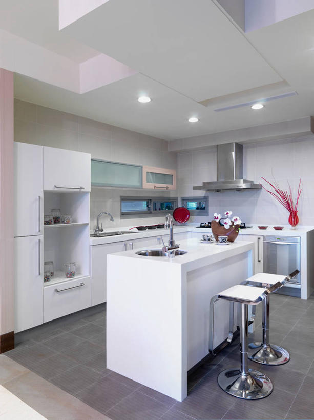 无人,家,竖图,室内,厨房,家具,建筑,台湾,亚洲,形状,干净,现代,白色,角度,建造,设计,当代