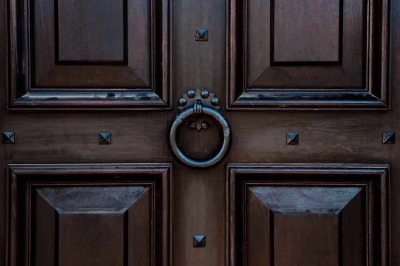 无人,横图,室外,美国,圆形,正门,门环,北美,加利福尼亚