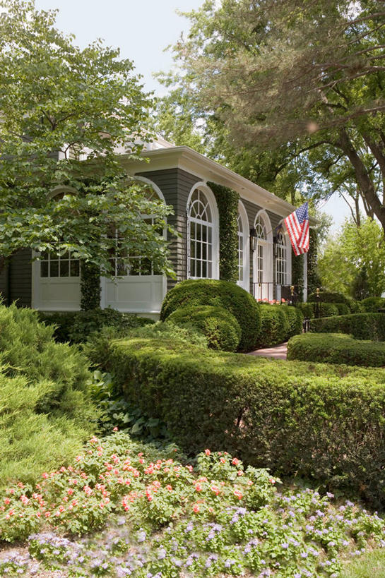 室外,灰色,夏天,美国国旗,门廊