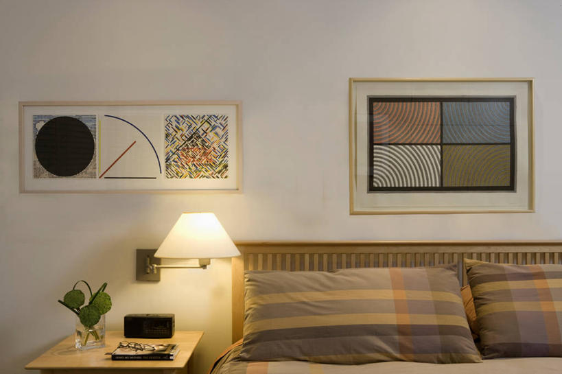 横图,重复,卧室,形状,现代,收集,书,钟,当代