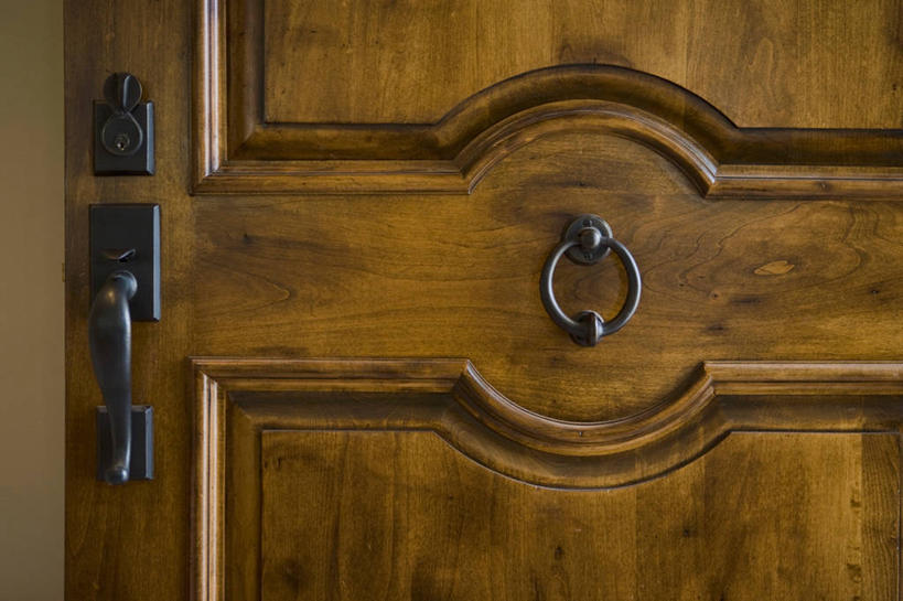 无人,横图,室内,特写,门,建筑,美国,木制,门口,门环,建造,北美,加利福尼亚