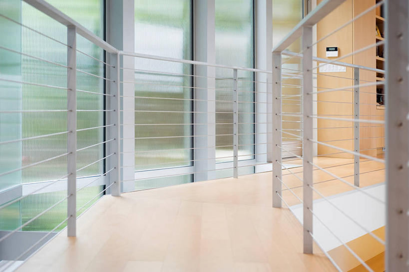 无人,家,栏杆,横图,室内,白天,时尚,建筑,日光,美国,金属,现代,t台,建造,明亮,金属丝,北美,加利福尼亚,建筑材料,硬木,时装表演,时装秀,t型台,走秀,当代