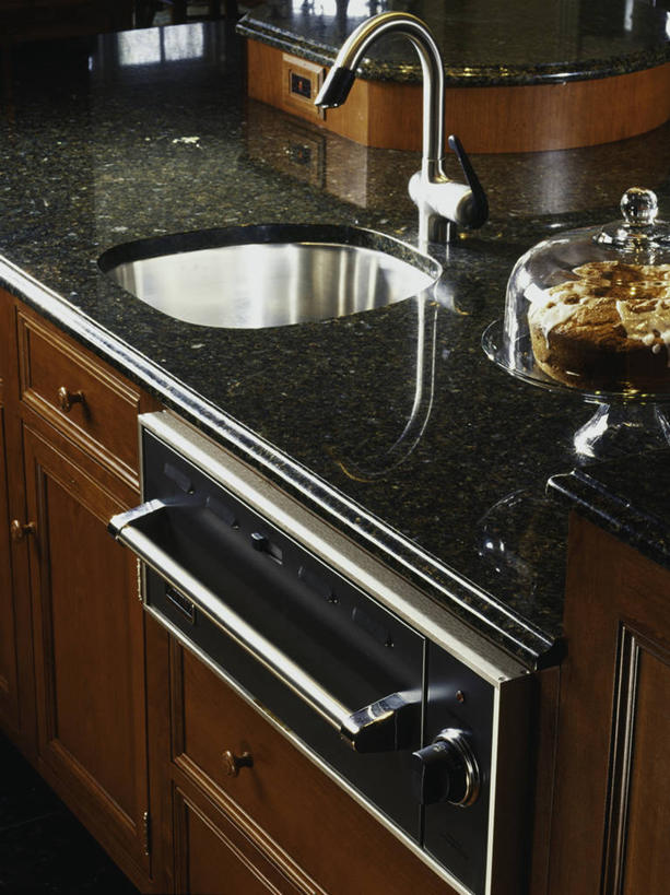 网吧,家,厨房,一排,不锈钢,整齐,木制,水槽,水龙头,房屋,干净,排列,花岗岩,队列,蛋糕,樱桃木,厨房水槽