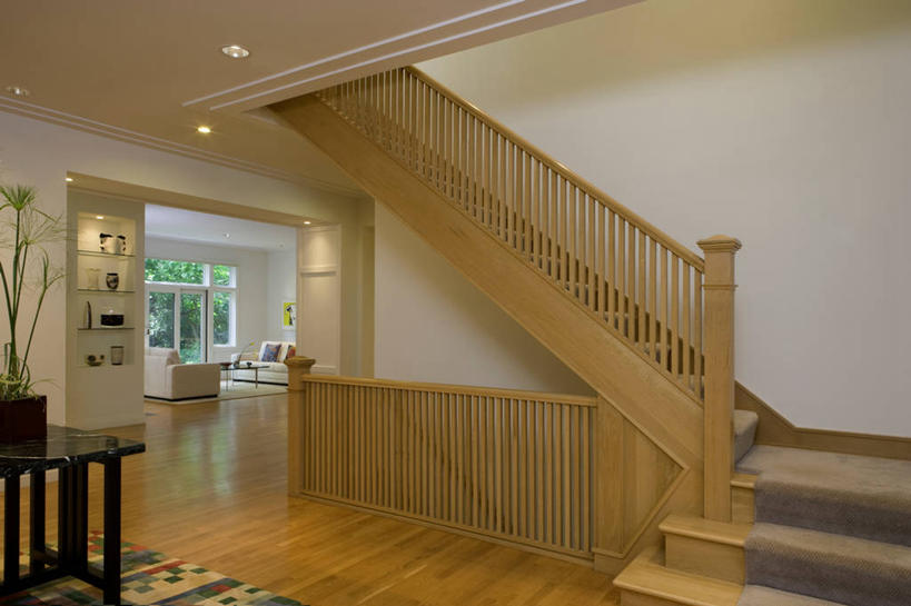 栏杆,地板,楼梯,着陆,现代,白色,模具,纺锤,当代,塑造