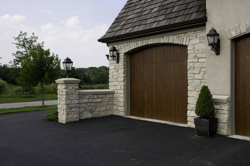 横图,车库,车道,黄杨木