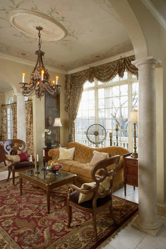 窗帘,地板,沙发,瓷砖,茶几,灯具,模具,起居室,水晶吊灯,塑造