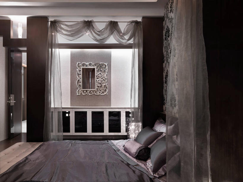 无人,家,横图,室内,镜子,卧室,建筑,台湾,亚洲,丝绸,现代,紫色,建造,台南,设计