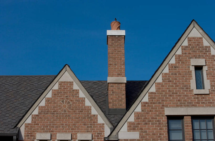 横图,室外,烟囱,砖,石灰石