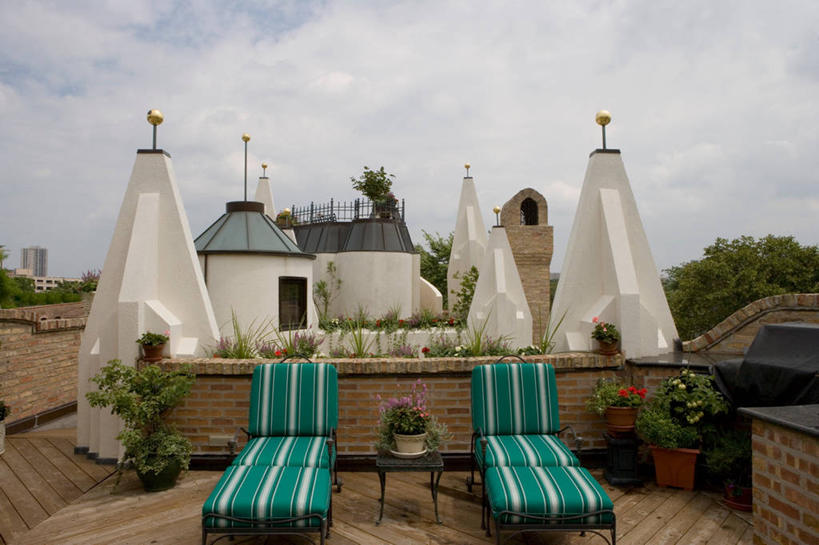 露台,室外,烟囱,阳台,砖,院子,露天阳台