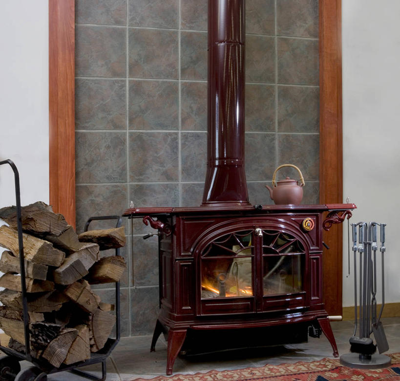 壁炉,瓷砖,火炉,茶壶