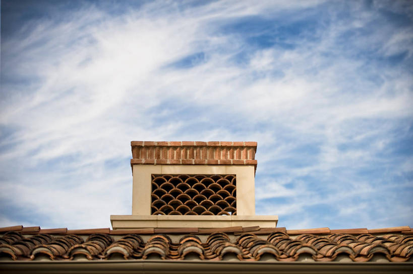 无人,横图,室外,白天,留白,烟囱,建筑,日光,美国,砖,瓦,红色,北美,加利福尼亚,建筑材料