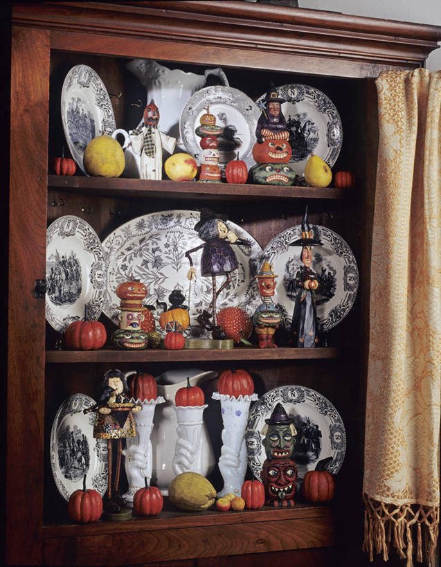 南瓜,花瓶,节日,角落,万圣节,季节,古董,女巫,收集,秋天