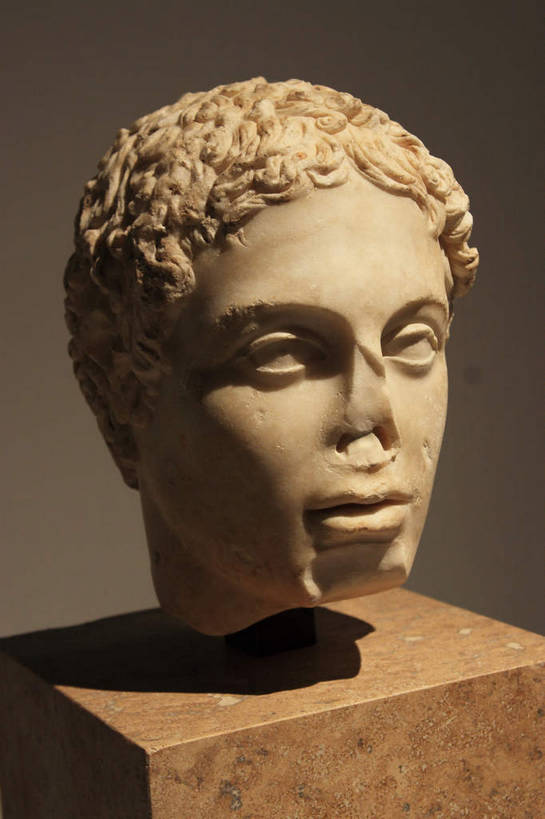 西方人,脸,头,脸颊,一个人,无人,博物馆,竖图,室内,特写,白天,正面,旅游,度假,建筑,石膏,雕塑,法国,巴黎,欧洲,欧洲人,仅一个男性,仅一个人,阴影,神话,艺术,装饰,光线,雕刻,雕像,影子,大理石,灯光,卢浮宫,首都,文化,娱乐,石雕,展品,仅一个年轻男性,工艺品,享受,休闲,展示,放松,头像,纪念,展览,展厅,美术,石膏像,希腊文化,主题,陈列,希腊神话,法兰西共和国,功能,美学,法兰西第五共和国,大理石制品,竞技者,古希腊文化,无鼻,罗浮宫博物馆,男人,男性,年轻男性,白种人,头部,卷发,脸部,脸蛋,面部,半身,彩图,短发,bjzqp1