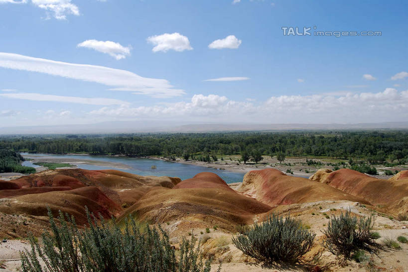 无人,横图,室外,白天,正面,旅游,度假,草地,草坪,河流,美景,森林,沙滩,树林,水,植物,中国,亚洲,阴影,光线,沙子,影子,河岸,河水,河滩,景观,水流,云,云朵,沙地,云彩,娱乐,草,树,树木,蓝色,绿色,白云,蓝天,天空,阳光,自然,天,享受,休闲,景色,放松,生长,晴朗,成长,自然风光,东亚,新疆,阿勒泰地区,布尔津县,伊犁,五彩滩,中华人民共和国,新疆维吾尔自治区,西北地区,伊犁哈萨克自治州,晴空,彩图,布尔津,新,shsgf1