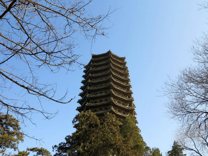 无人,横图,室外,白天,仰视,旅游,度假,植物,标志建筑,地标,建筑,北京,中国,亚洲,阴影,光线,瓦片,影子,屋檐,塔,首都,娱乐,建设,檐,树,树木,蓝色,绿色,蓝天,天空,阳光,自然,人工湖,天,享受,休闲,旅游胜地,放松,生长,晴朗,成长,东亚,海淀区,万里无云,中华人民共和国,北京市,京,北平,华北地区,晴空,晴空万里,彩图,低角度拍摄,北大,北京大学,京师大学堂,颐和园路,未名湖,飞檐,shslj1,博雅塔,一塔湖图